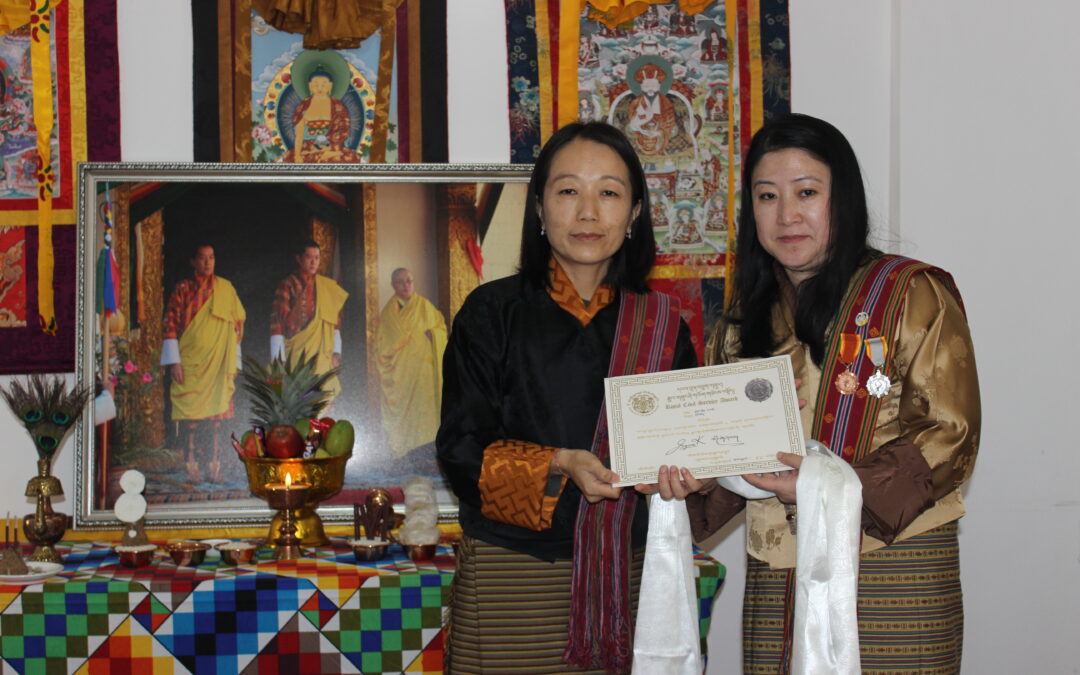 Honoring Mrs. Thukten Wangmo for 20 Years of Dedicated Service with the Civil Service Award